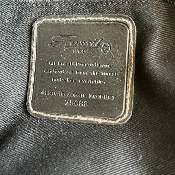 Fossil Navy Blue Sachel Purse - Picture 5 of 7